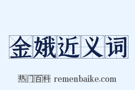 金娥近义词是什么意思的图片